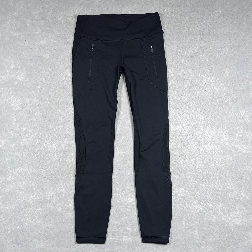 Lululemon Leggings Womens 6 Black Invigorate Training Performance Athleisure